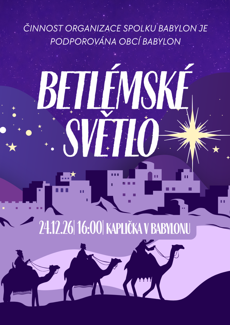 betlemske světlo Babylon